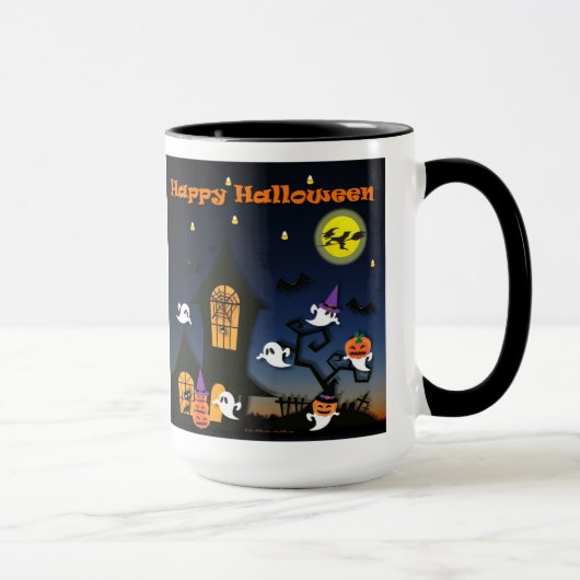 Happy Halloween Haunted House Mug (Droite)