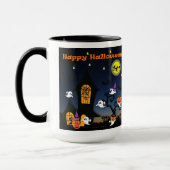 Happy Halloween Haunted House Mug (Gauche)