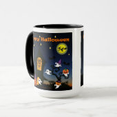 Happy Halloween Haunted House Mug (Devant gauche)