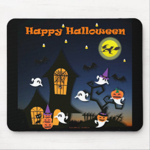 Happy Halloween Haunted House Muismat