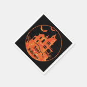Happy Halloween Haunted House Napkins Servet (Hoek)
