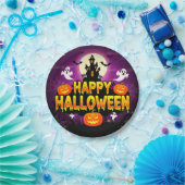 Happy Halloween Haunted House PartyPaper Bord (Feest)