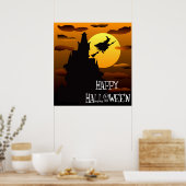 Happy Halloween Haunted House Poster 2 (Cuisine)