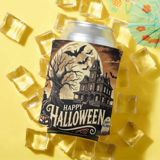 Happy Halloween Haunted House Pumpkins Koelbox Blikjeskoeler (Insitu Zomer)