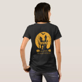 Happy Halloween Haunted House T-shirt (Achterkant volledig)