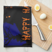 Happy Halloween Haunted House Theedoek (Quarter Fold)