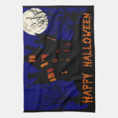 Happy Halloween Haunted House Theedoek (Verticaal)