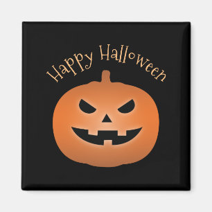 Happy Halloween Haunted Jack O Lantern Pumpkin Magneet