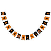 Happy Halloween Haunted Jack O Lantern Pumpkin Vlaggetjes (Alle)