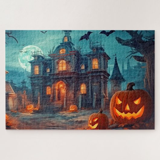 Happy Halloween | Haunted Manor Legpuzzel (Horizontaal)