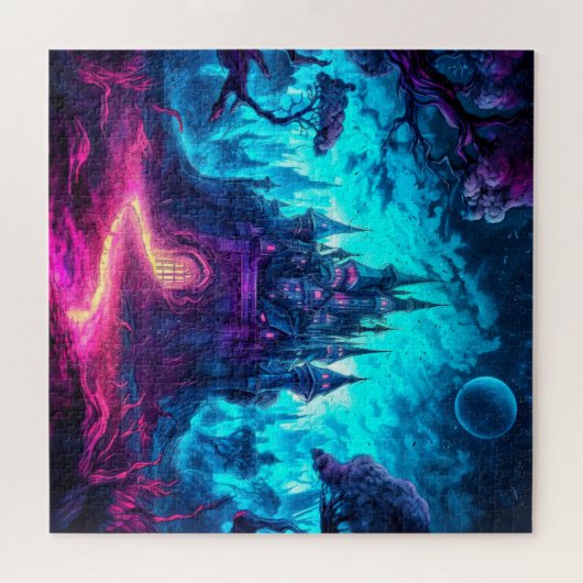 Happy Halloween | Haunted Mansion Legpuzzel (Horizontaal)