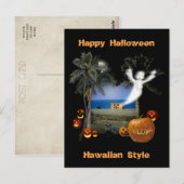 Happy Halloween Hawaiian Style Briefkaart (Voorkant / Achterkant)