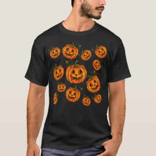 Happy Halloween hefboom-o-lantaarn pompoen T-shirt