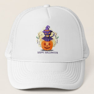 Happy Halloween - Heks Zwart Kat Trucker Pet