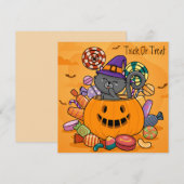 Happy Halloween Holiday Card Feestdagenkaart (Voorkant / Achterkant)