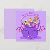 Happy Halloween Holiday Card Feestdagenkaart (Voorkant / Achterkant)