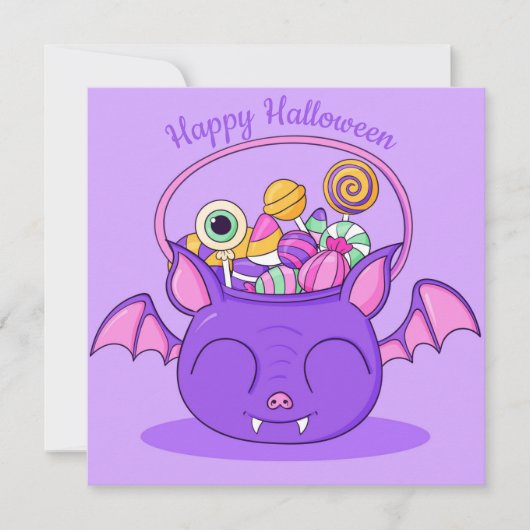 Happy Halloween Holiday Card Feestdagenkaart (Voorkant)