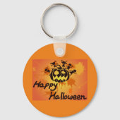 Happy Halloween Illustration Sleutelhanger (Achterkant)