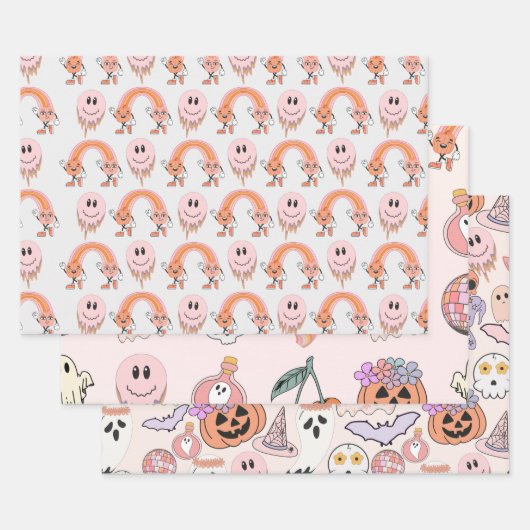 Happy Halloween Inpakpapier Vel (Set)