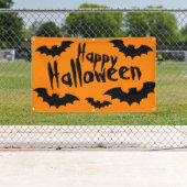 Happy Halloween intérieur ou extérieur bannière av (En situation)