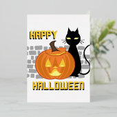 Happy Halloween invitations Folie Uitnodiging (Staand Voorkant)
