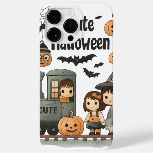 Happy Halloween iPhone Case – Schattigee Ghost Vam (Achterkant)