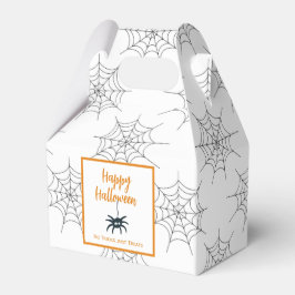 Happy Halloween is geen truc die alleen spincobweb Bedankdoosjes