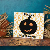 Happy Halloween Jack O Lanern Fotoplaat (Zijkant)