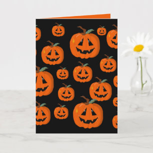 Happy Halloween Jack O Lantaarn Illustratieve Kuns Kaart