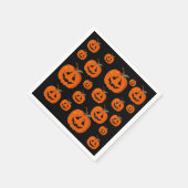 Happy Halloween Jack O Lantaarn Illustratieve Kuns Servet (Hoek)