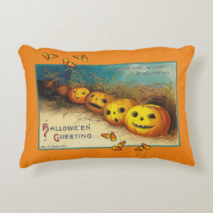 Happy Halloween Jack o' Lantern Accent Pi Kussen