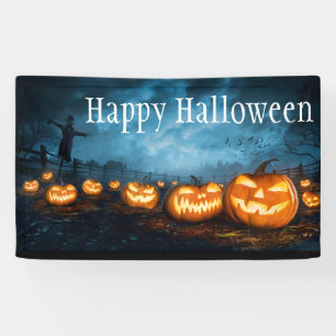 Happy Halloween Jack-O-Lantern-banner Spandoek