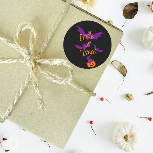 Happy Halloween Jack O Lantern Black Ronde Sticker