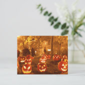 Happy Halloween Jack O Lantern Briefkaart (Staand voorkant)