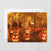 Happy Halloween Jack O Lantern Briefkaart (Voorkant / Achterkant)