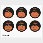 Happy Halloween Jack-o'-lantern Citrouille Sticker (Feuille)