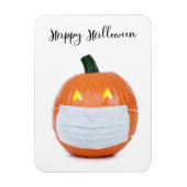 Happy Halloween Jack 'o Lantern in Face Mask Magneet (Verticaal)