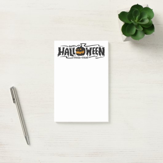 Happy Halloween Jack-O-Lantern Post-it® Notes (Kantoor)