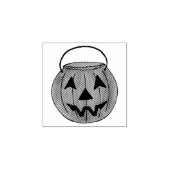 Happy Halloween Jack o' Lantern Pumpkin Carving Rubberstempel (Afrduk)