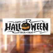 Happy Halloween Jack-O-Lantern Raamsticker (Vel 2)