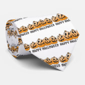Happy Halloween Jack-O-Lantern Stropdas (Opgerold)