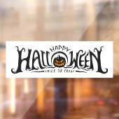 Happy Halloween Jack-O-Lantern Window Cling Raamsticker (Vel 2)
