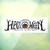 Happy Halloween Jack-O-Lantern Window Cling Raamsticker (Vel 3)