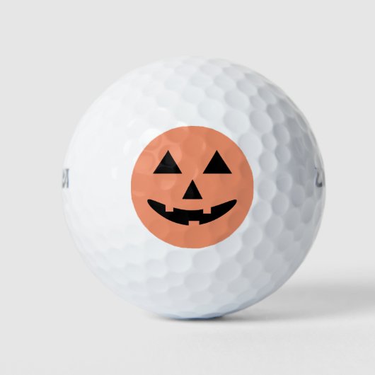 Happy Halloween Jack O'Lantern Pumpkin Golfballen (Voorkant)
