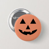 Happy Halloween Jack O'Lantern Pumpkin Ronde Button 5,7 Cm (Voorkant /achterkant)