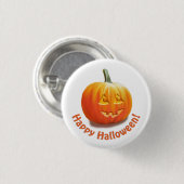 Happy Halloween Jack o'Lantern Ronde Button 3,2 Cm (Voorkant /achterkant)