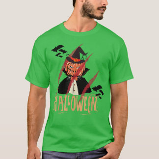 Happy Halloween Jack O'Lantern Witch, Trickortrait T-shirt