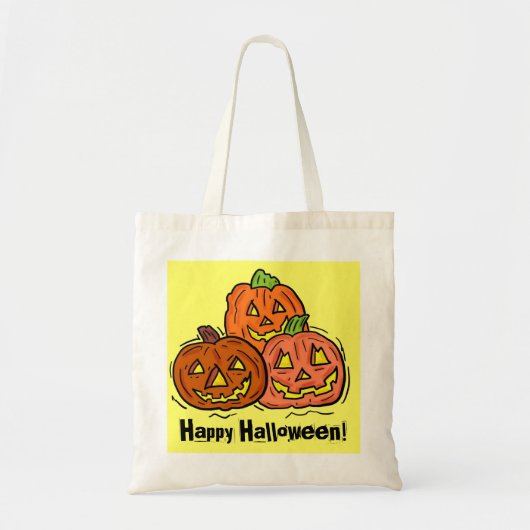 Happy Halloween jackolantern sac fourre-tout de tr (Devant)