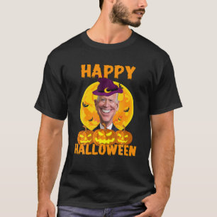 Happy Halloween Jokes Pumpkin Boo Funny Joe Biden T-shirt