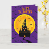 Happy Halloween Kaart (Gele Bloem)